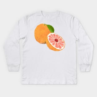 Grapefruit Kids Long Sleeve T-Shirt